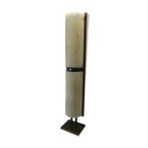 Floor lamp 60s rosewood and granite resin totem