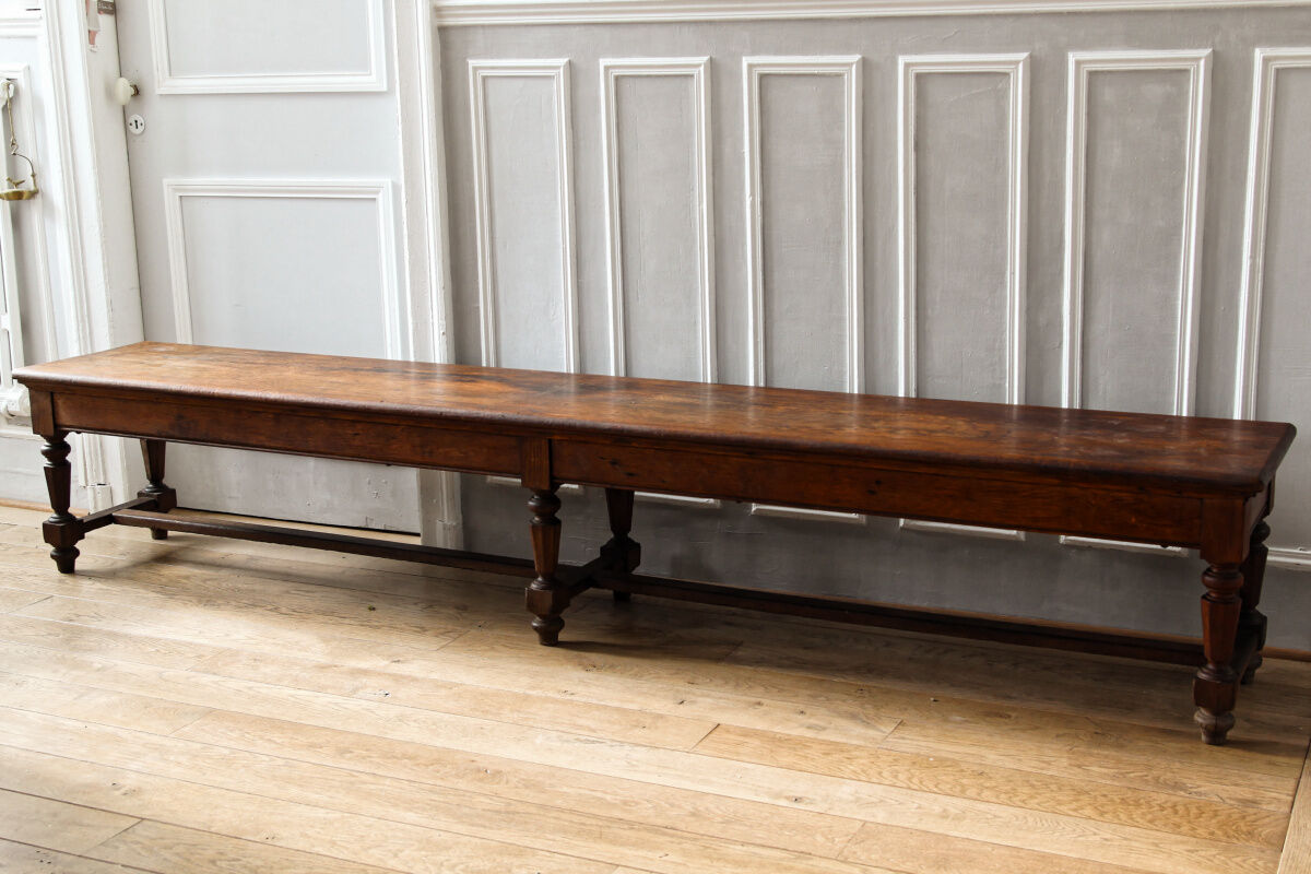 Monumental bench - notary's office - solid oak