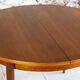 Vintage Scandinavian round teak table, 1960