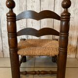 Vintage wooden chair turned, 1950s