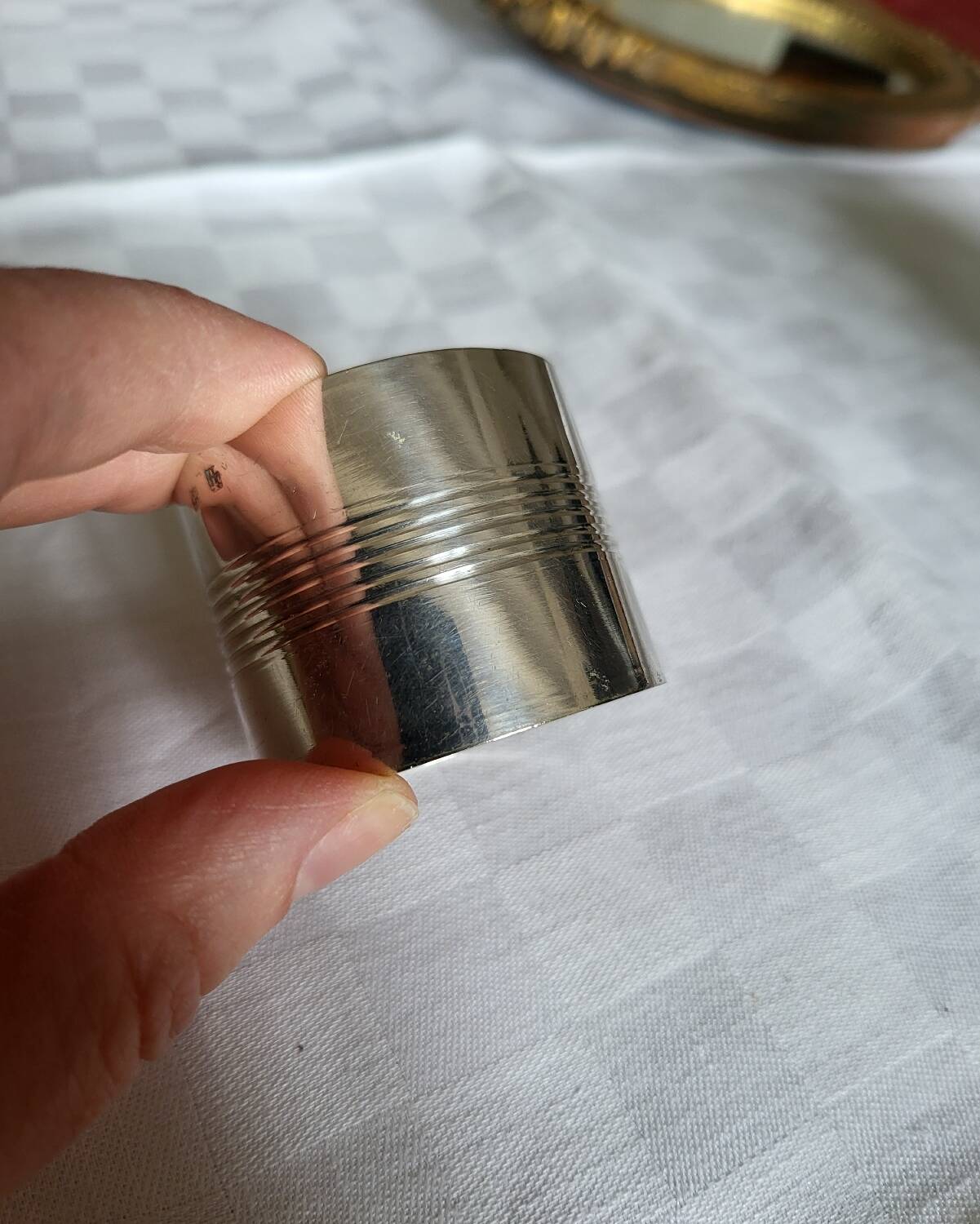 Silver Metal Napkin Ring
