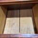 Antique oak chest of drawers - late 19th/early 20th century.
