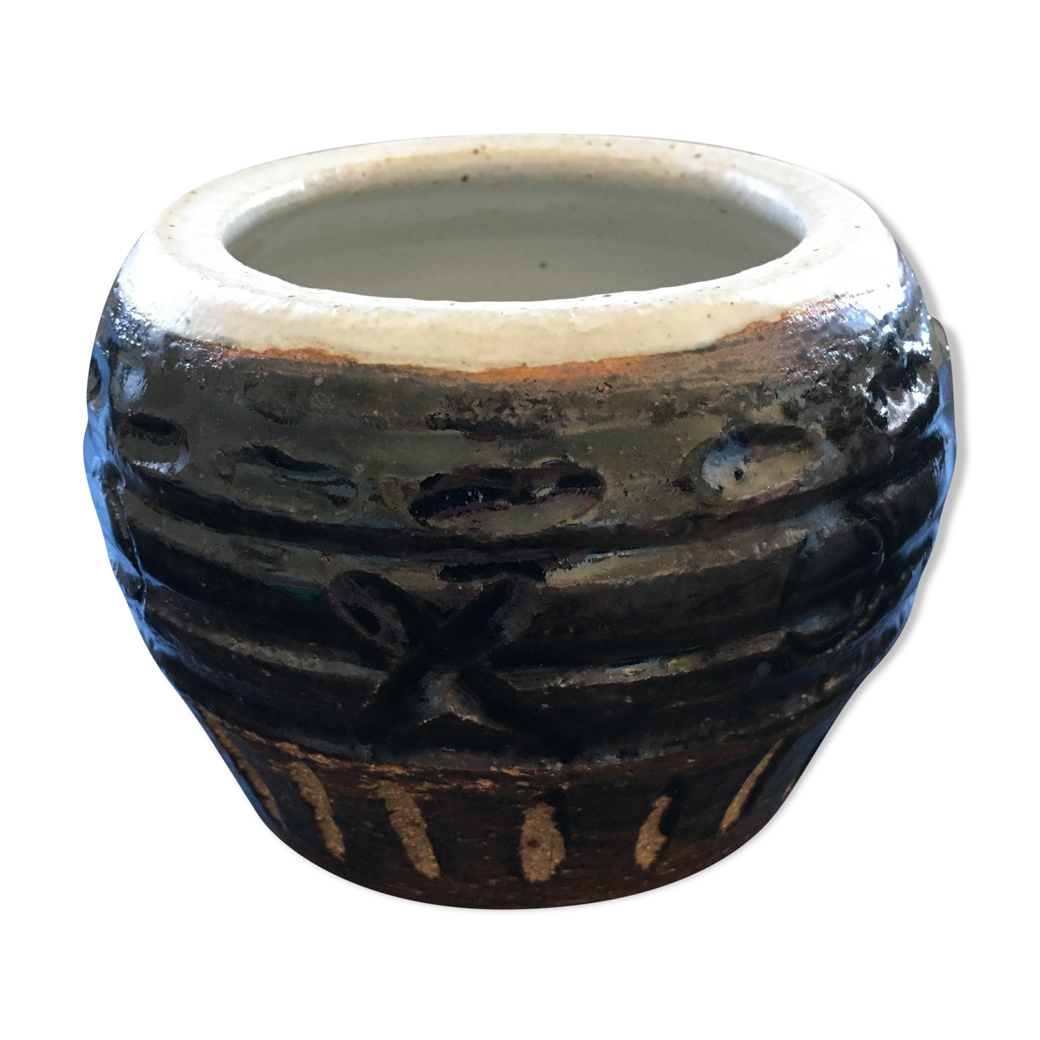 Cache pot brutalist unique piece