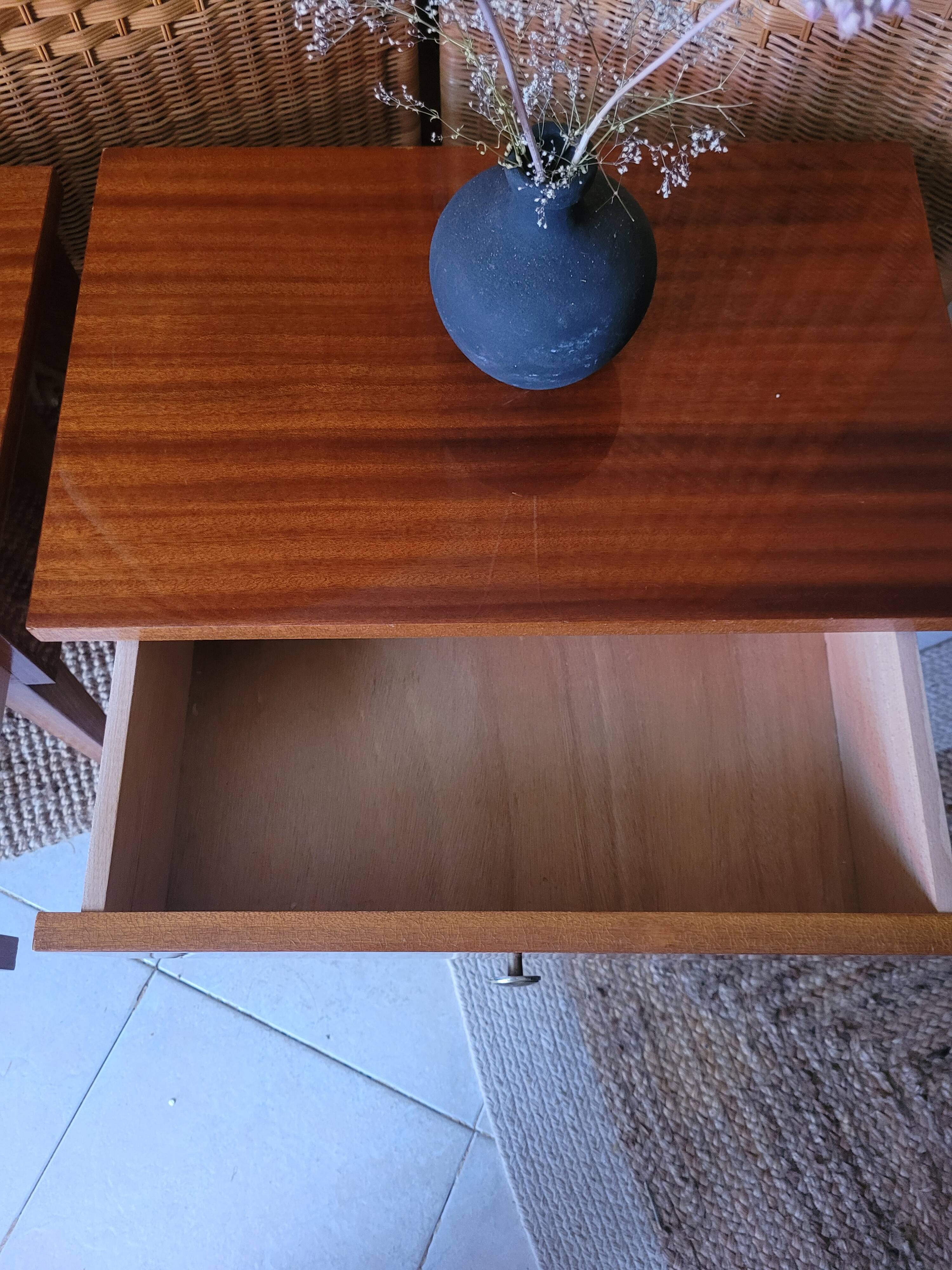 Paire de chevets 1960