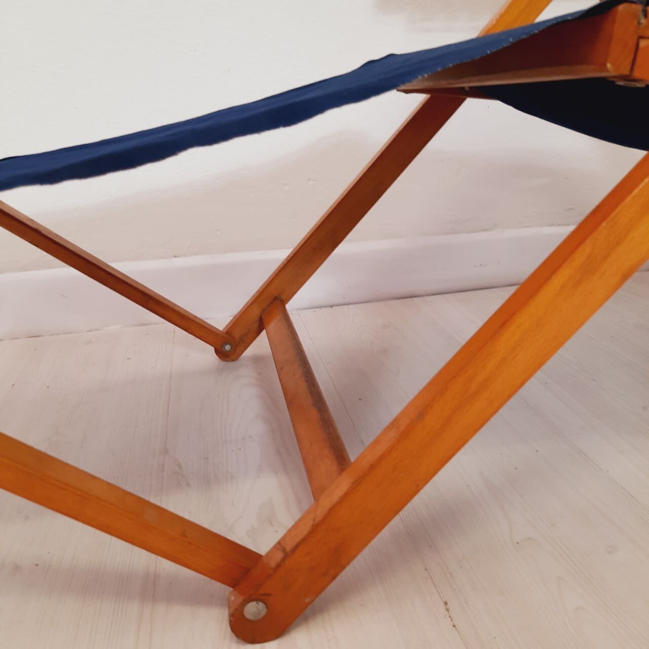 Vintage rehabilitable beach bed, Fratelli Reguitti production