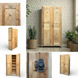Vintage wooden wardrobe from 1940.