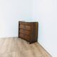 Vintage Scandinavian wooden shoe cabinet