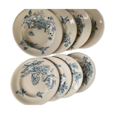 Lot of 8 plates