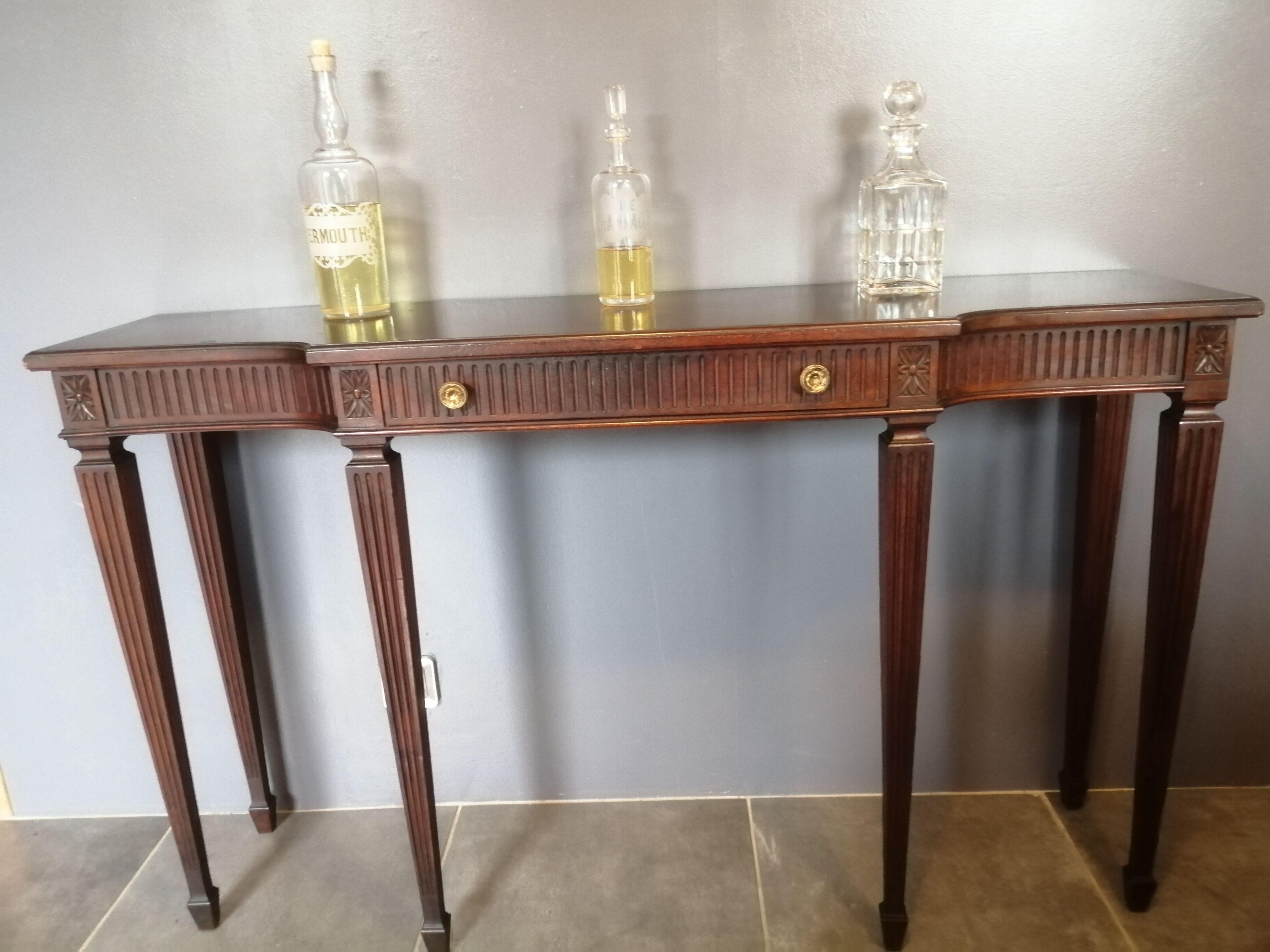 Mahogany console
