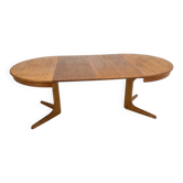 Extensible Baumann table in teak from the 1960s (2 extensions)