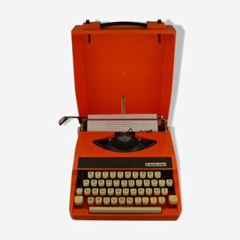 Halloween special orange typewriter - vintage 1970