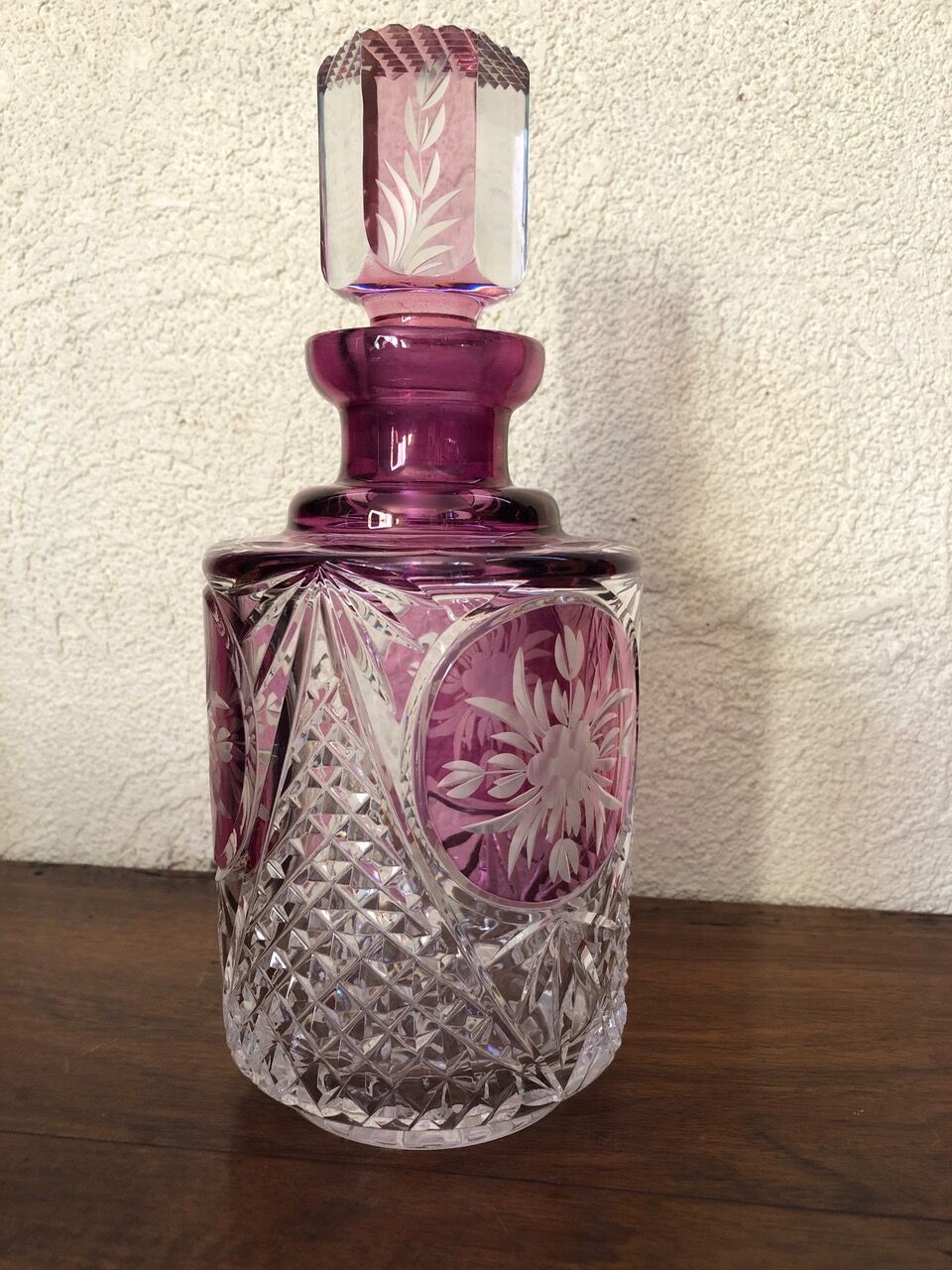 Cut crystal whisky service