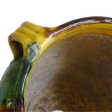 Jardinière ancienne en céramique française de Castelnaudary