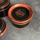 Asia decor animal paint decor of animal paint orange/black indoor laqué