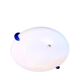 Large white Murano glass ceiling light, Italy, 1980s