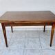 Mahogany dining table with extension cords