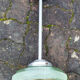 Suspension one arm, aluminum and opaline, 50s