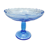 Blue platter from Ząbkowice, Poland, 1970s.