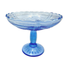 Blue platter from Ząbkowice, Poland, 1970s.