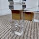 Table XL Laiton massif et Plexiglas-Style Jansen 1970