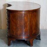Victorian desk with leather top, restored.