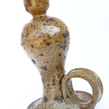 Pyrity sandstone bougeoir by Michel Dumont, Puisaye, La Borne