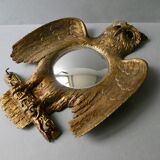 Witch's eye mirror, owl, key ring, 60s