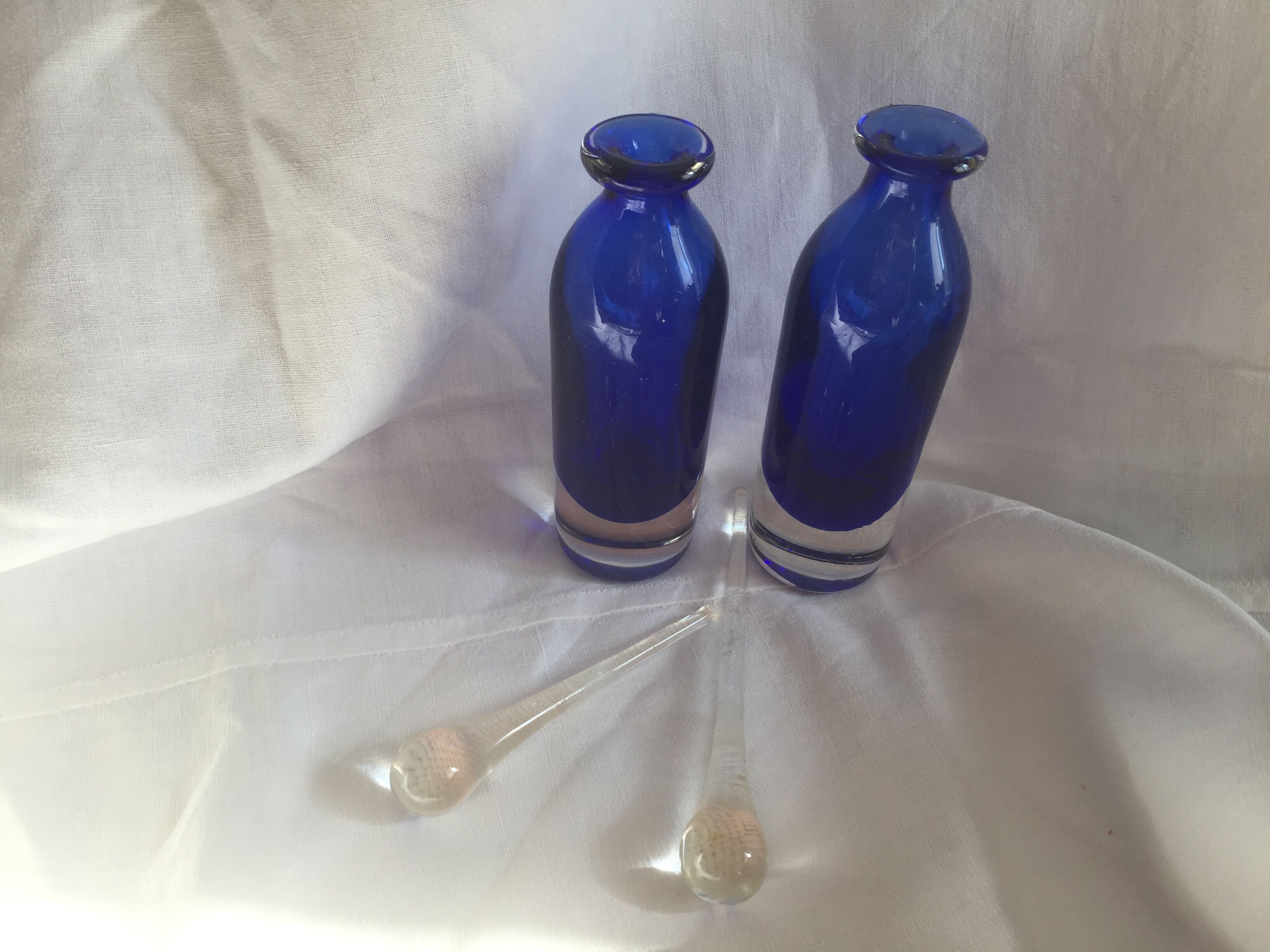 A set of Crystal flasks