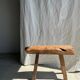 Small organic bench in upcycled Asian teak quadripod - Sungai