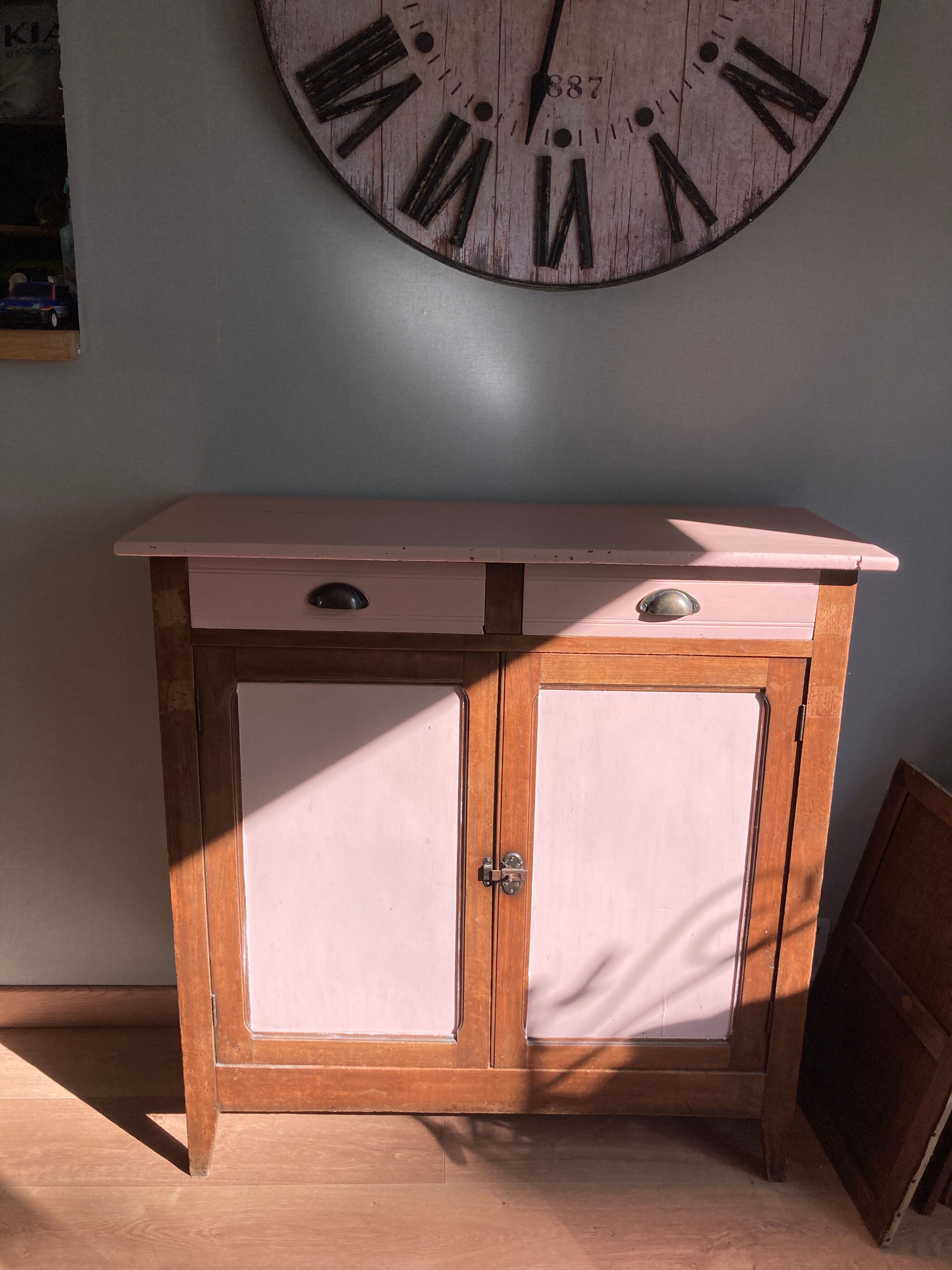 Old Parisian buffet 2 drawers 2 doors