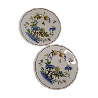 lot de deux assiettes sarreguemines"Rouen"