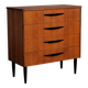 Vintage chest of drawers | teak | 1960s | suede