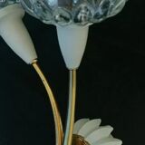 Sconce gold metal artichokes and glass