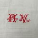 6 large towels or tea towels, damask linen Old linen never used