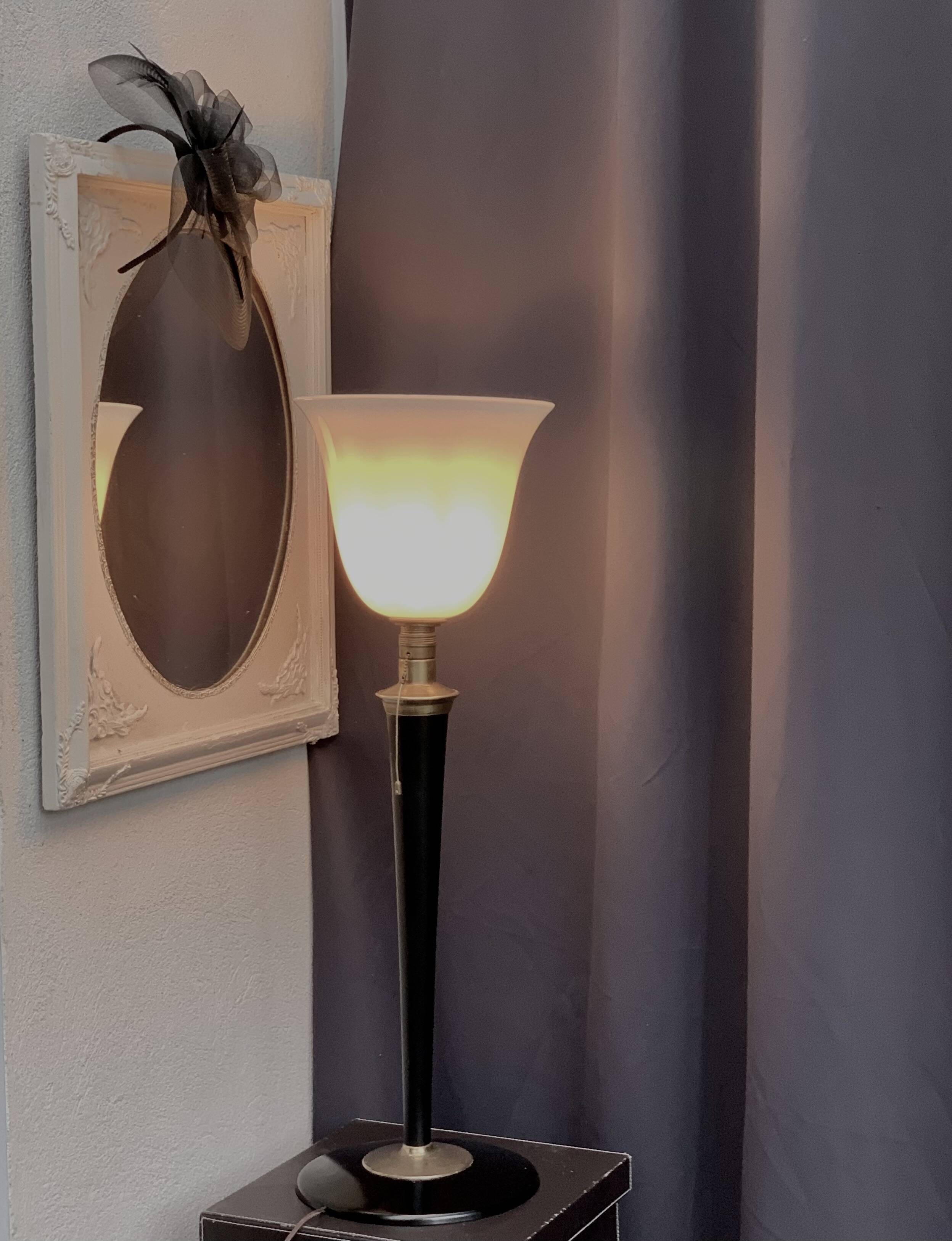 Large Mazda art deco table lamp