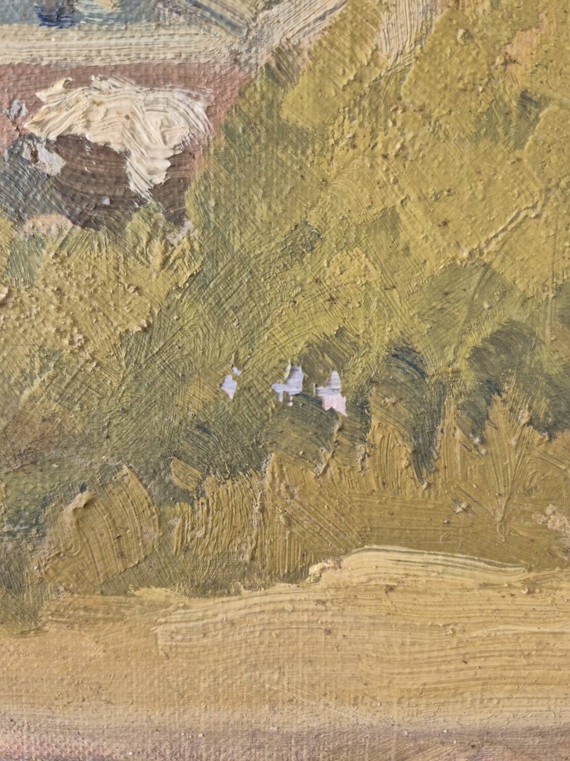 Mansion, oil by PG Klein