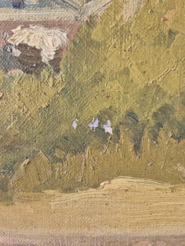 Maison de maître, huile par PG Klein