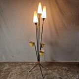 Vintage French 1950's Tripod Floor Lamp, Plant Stand