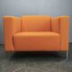 Enrico Franzolini Steel 2000 Orange Armchair for Moroso, Italy