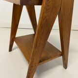 Oak bedside foot compass