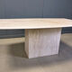 Vintage travertine dining table, 1970s