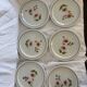 Flowered dinner plates