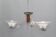 Art Deco three-arm chandelier, France, 1920s-1940s