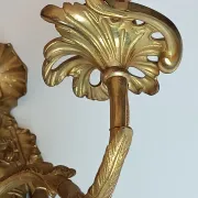 Paire d'appliques style Régence en bronze doré