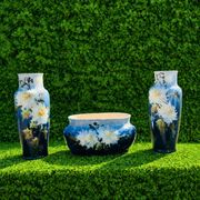 Fireplace set of vases in earthenware Montigny sur Loing