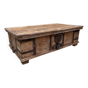 banc - coffre en teck