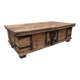 bench - teak chest from Burma with original fittings