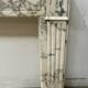 Louis XVI Style White Veined Carrara Marble Fireplace 19th Century