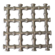 Vintage faux bamboo trivet, Hollywood Regency style