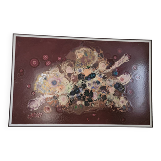 Tableau en laque émaillée